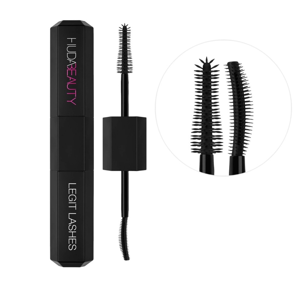 Huda Beauty LEGIT LASHES Double-Ended Volumizing and Lengthening Mascara